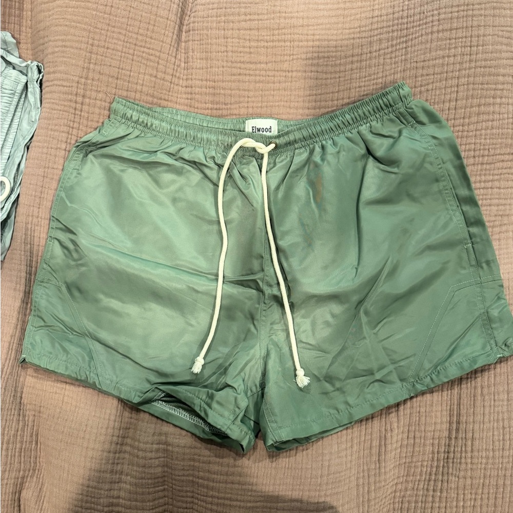 Green Elwood Athletic Shorts Small